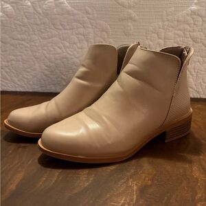 Serra Cream Ankle Boots